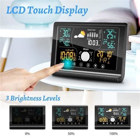 Station Meteo Interieur Exterieur Sans Fil Station Meteo Connectee Avec