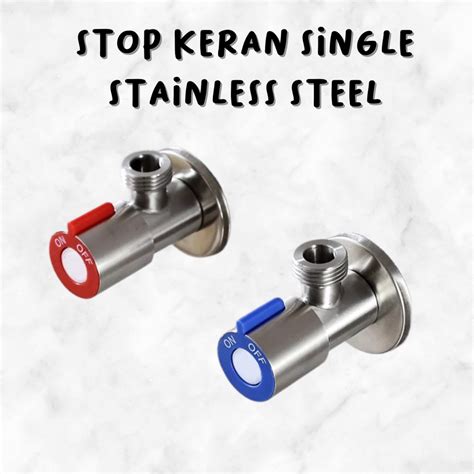 Jual Stop Kran Stainless Stopkran Closet Wastafel SS Kran Shower 304