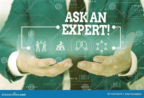 Conceptual Hand Writing Showing Ask An Expert Business Photo