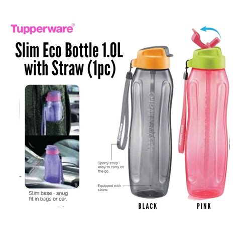 Tupperware Slim Eco Bottle Plastic Or H Go Bottle Acrylic With