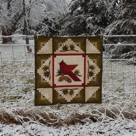 Winter S Majesty Cardinal X Quilt Pattern Etsy