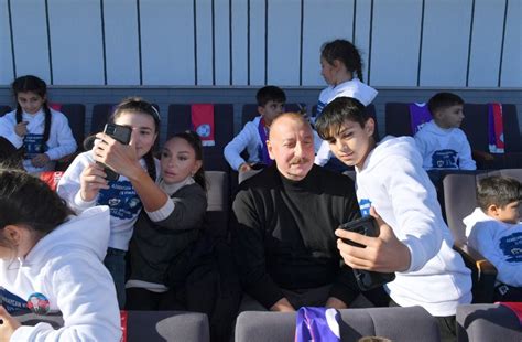 Footage Of President Ilham Aliyev And First Lady Mehriban Aliyeva With