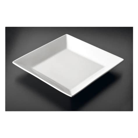 Comprar Platos Cuadrados 25x25 Cm Blanco Porcelana 12 Unid Ofertas