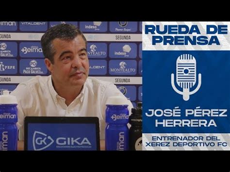 Rueda de prensa de José Pérez Herrera previa al partido ante el