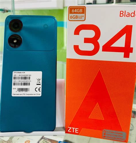 Corotos Zte Blade A34 4gb Ram 64gb