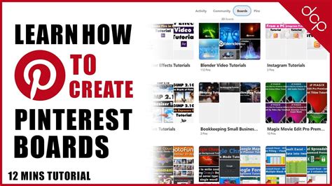 How To Create Pinterest Boards Youtube