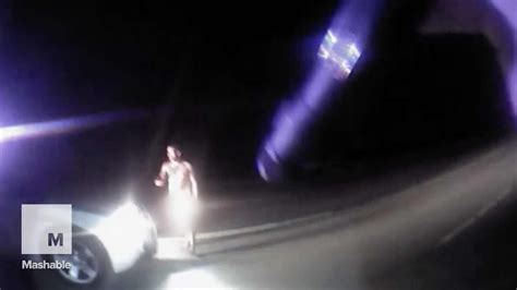 Naked Man Steals Cop Car Police Catch It All On Video Mashable YouTube
