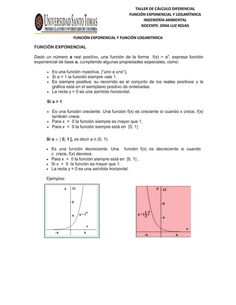 Solution Funci N Exponencial Y Funci N Logaritmica Studypool