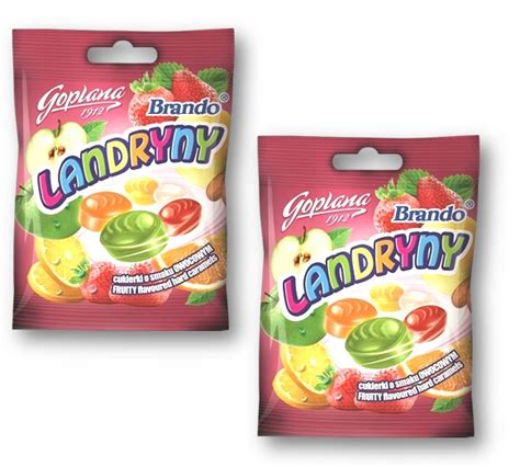 2 X 90G Goplana LANDRYNY BRANDO Cukierki O Smaku Owocowym 15150322606