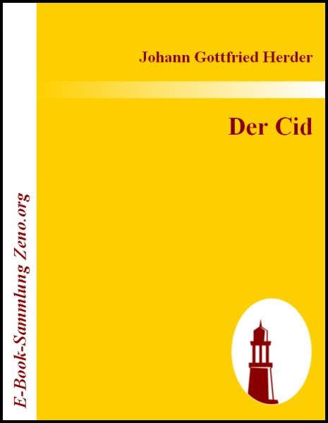 Johann Gottfried Herder Der Cid