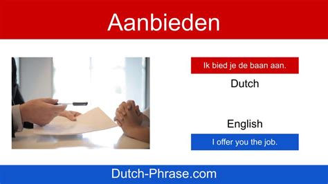 How To Offer In Dutch Dutch Phrase