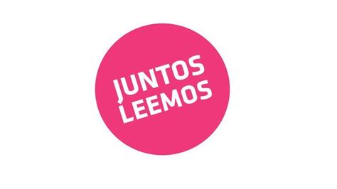 A Pink Circle With The Words Junoos Leemos In White On Top Of It