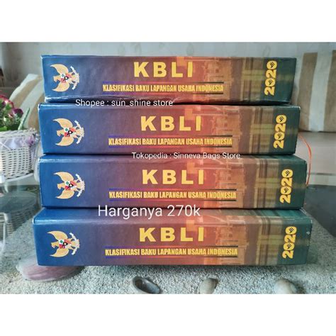 Jual Buku Klasifikasi Baku Lapangan Usaha Indonesia 2020 KBLI 2020