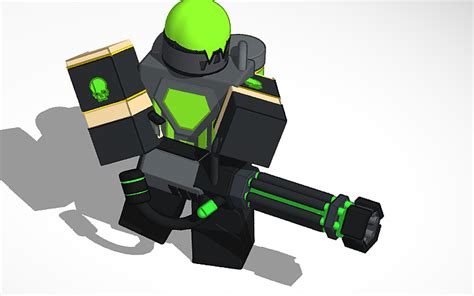 3d Design Tds Toxic Gunner Tower Defense Simulator Tinkercad