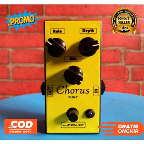 Jual Efek Gitar Distorsi Chorus Overdrive Delay Plus Adaptor Termurah