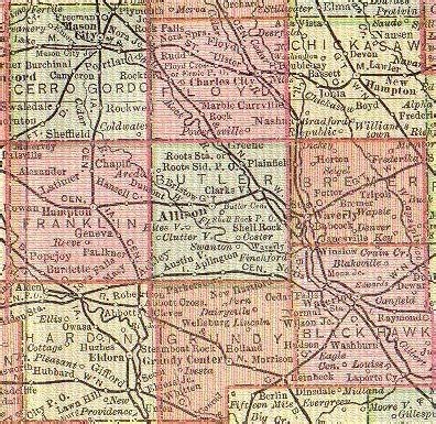 Butler County 1895 Map