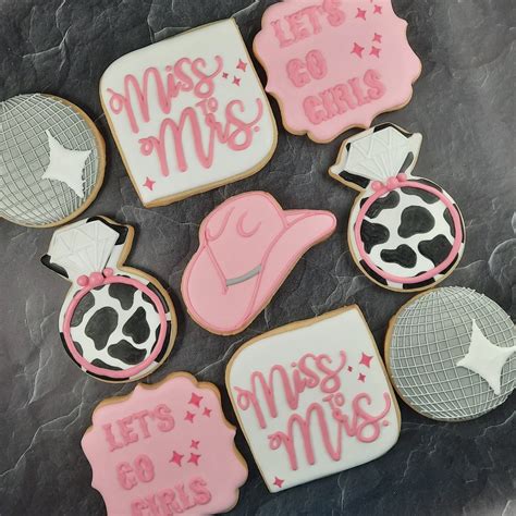 Bachelorette Cookies Cowgirl Disco Sweet Handmade Cookies