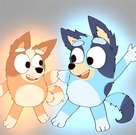 Bluey And Bingo Fanart By Jaanhavi On Deviantart