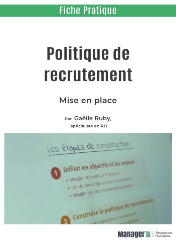 Comment Mettre En Place Une Politique De Recrutement Pdf