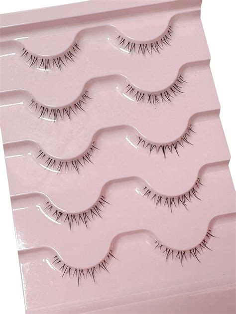 5pairs Lower Fake Lashes 5 7mm Air Lower Eyelashes Fairy Segmented