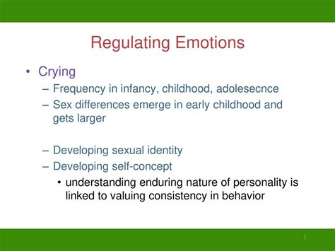 Regulating Emotions Crying Ppt Download