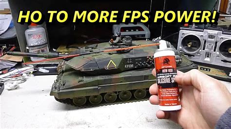 Rc Airsoft Battle Tank Maintenance More Power Fps Youtube