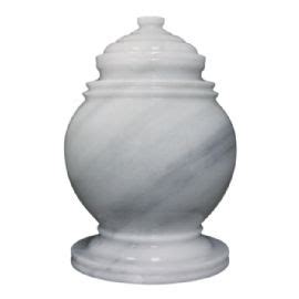 Princess Antique White Natural Marble Cremation Urn