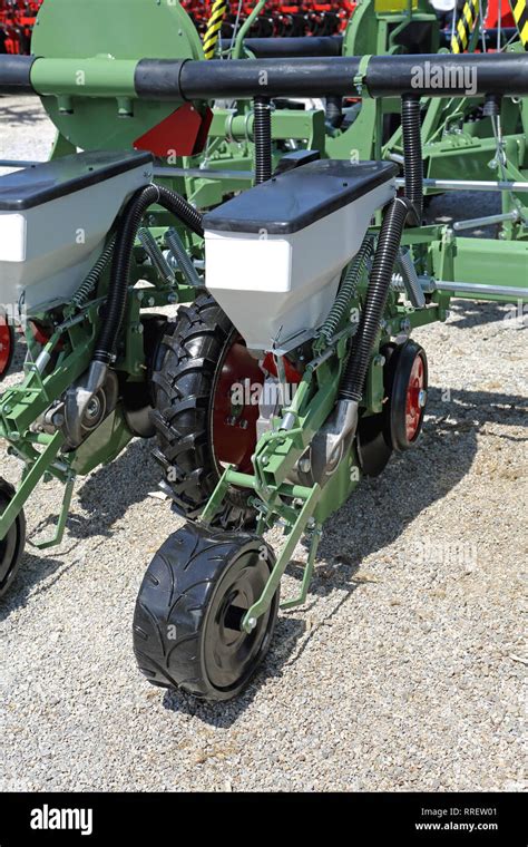 Mechanical Seed Drill Planter Agriculture Machinery Seeder Stock Photo ...