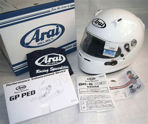 Arai Kart Racing Full Face Helmet Sk W Ped Duct White Asian Fit