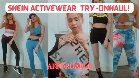 AFFORDABLE SHEIN ACTIVEWEAR TRYON HAUL GEL PINES YouTube