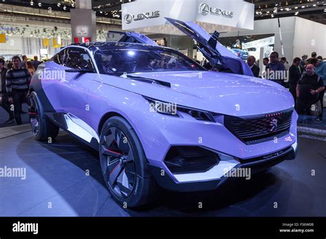 Peugeot Quartz Concept Car At The Iaa International Motor Show 2015