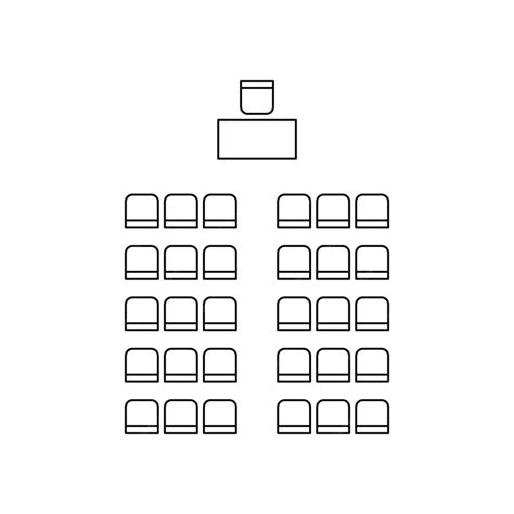 Premium Vector | Set of plan for arranging seats in interior auditorium ...