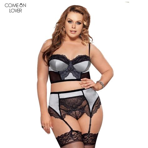 Comeonlover Patchwork Transparante Sexy Maid Lingerie Sets Mesh