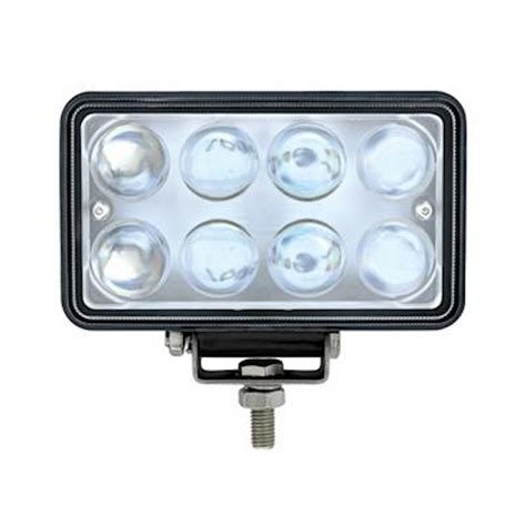 FARO RECTANGULAR DE 8 LEDS LENTE DE LUPA AUXILIAR DE 10V A 32V