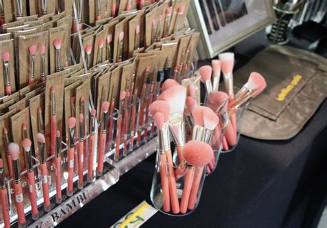 The Makeup Show LA 2013 Bdellium Tools Pink Bambu Brushes