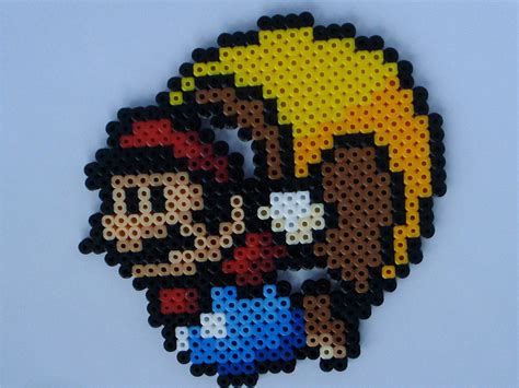 Cape Mario Super Mario World Perler Bead Sprite