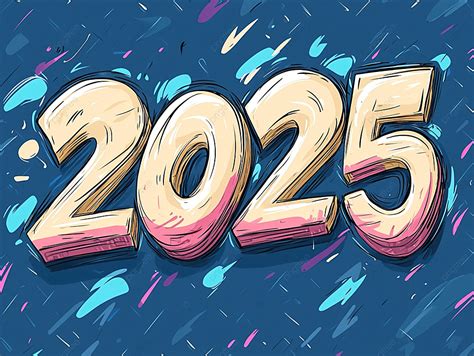 2025 Cream Bold Cartoon Editable Text Effect Background Merry