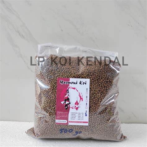 Jual Pakan Koi Pelet Ikan Hias Harmoni Size 2mm Repack 250gr 500gr 1kg