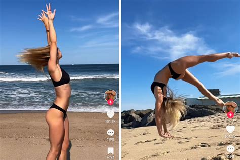 Olivia Dunne Flips And Gives Baywatch Beach Vibes In Sunny Viral Tiktok