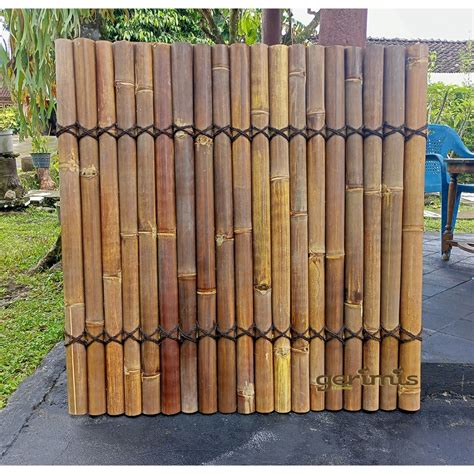 Jual Pagar Bambu Hitam Shopee Indonesia