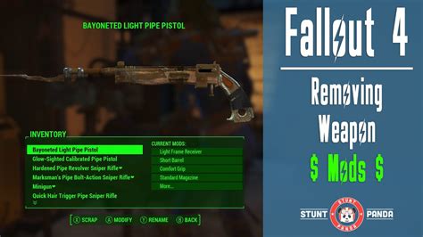 Fallout new vegas removing weapon mods - tenlopa