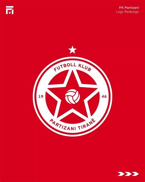 Partizani tirana fc logo redesign rebrand – Artofit