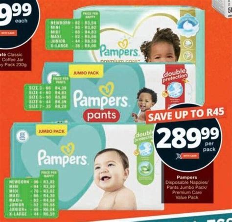 Pampers Disposable Nappies Pants Jumbo Pack Premium Care Value Pack