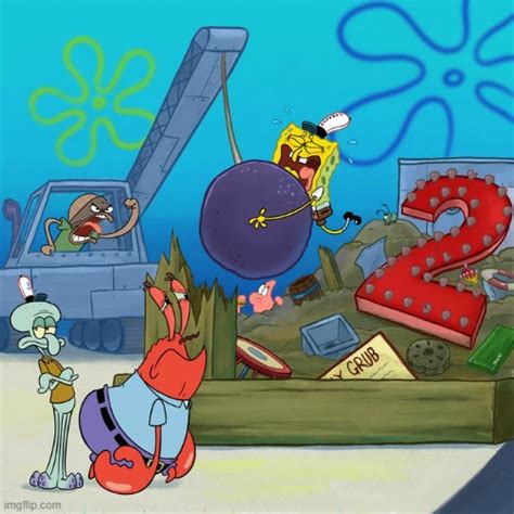 After The Spongebob Movie Spongebob Lost The Management And The Krusty