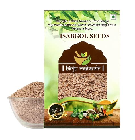 Buy Birju Mahavir Isabgol Beej Psyllium Seeds Edible Isabgol