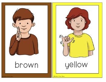 American Sign Language Colors