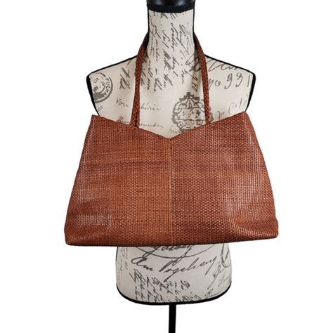 Falor Le Borse Bags Falor Le Borse Genuine Leather Woven Shoulder