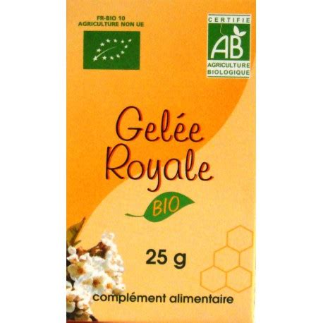 Gelée royale biologique en pot de 25 g