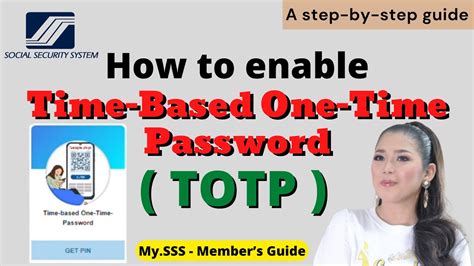 Sss How To Set Up Totp For Member Account My Sss Members Account