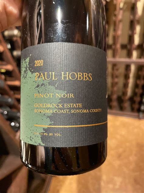 Paul Hobbs Pinot Noir Goldrock Estate Usa California Sonoma